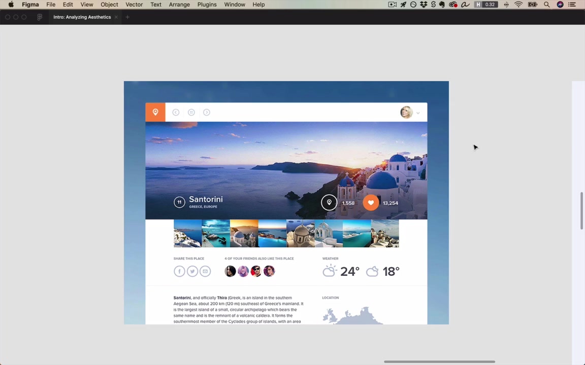 Placeist travel app by Jan Losert — consistency, alignment, white space, and restrained color