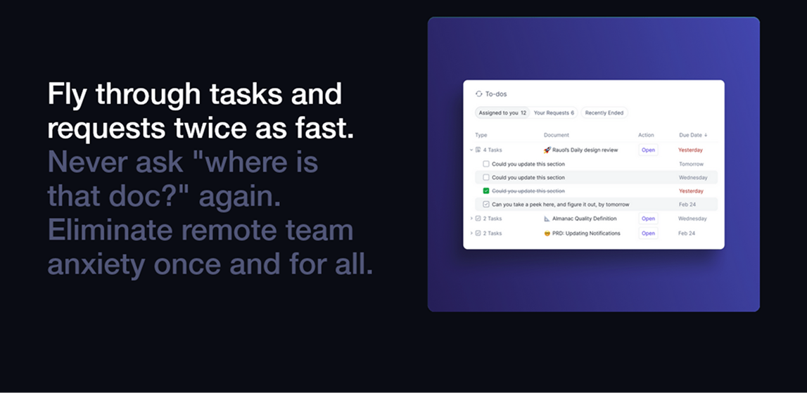 Scroll state 1 — task list, purple gradient