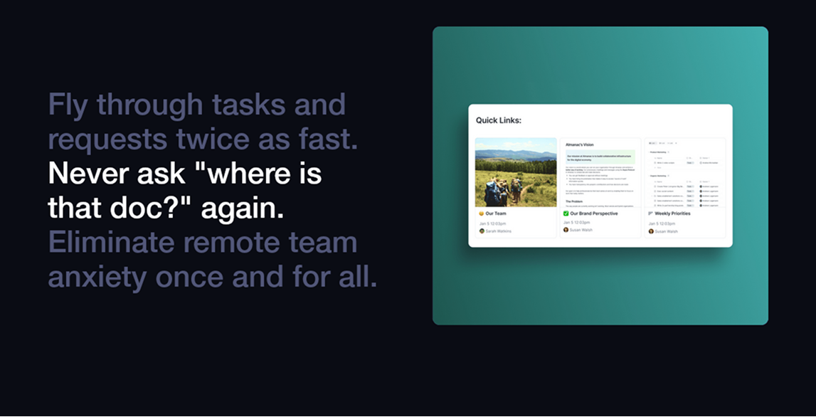 Scroll state 2 — quick links, teal gradient