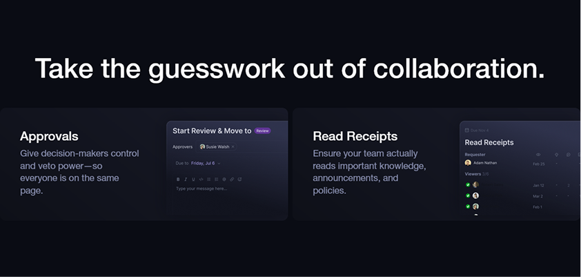 Take the guesswork out of collaboration — feature cards