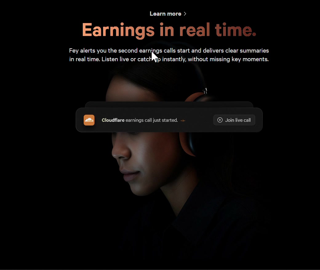 Earnings in real time — illustration at rest